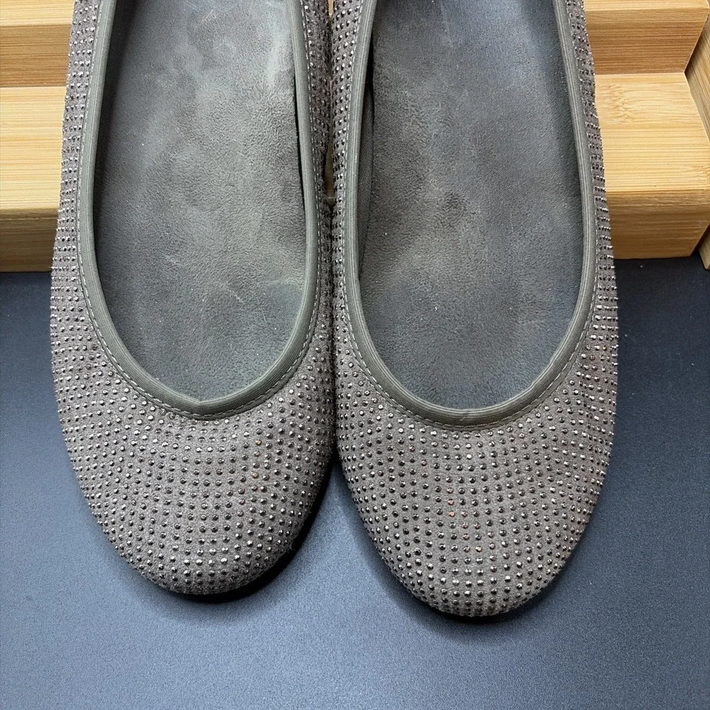 Vionic Ballet Flats Womens Size 8 Brown Sparkly Arch‎ Support Comfort Shoes